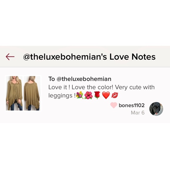 Olive Green Lace Up Long Sleeve Boho Tunic Top - Picture 4 of 4